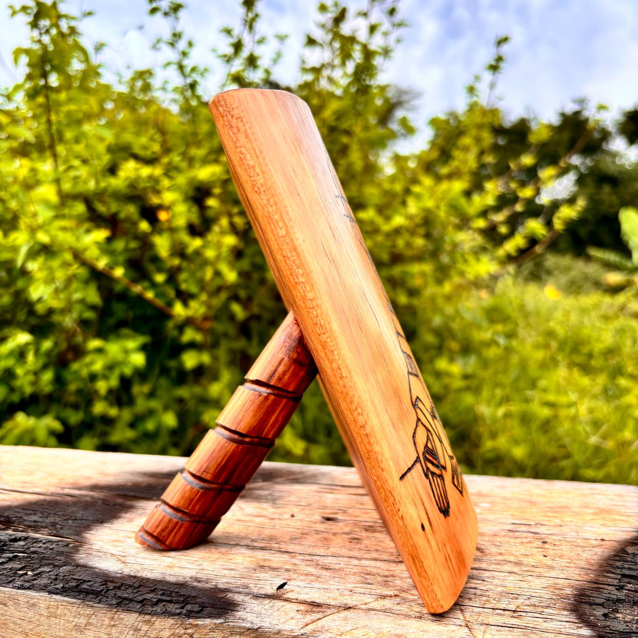 Retrato de mesa Comunhão - Pirografado / Personalizado - Image 2