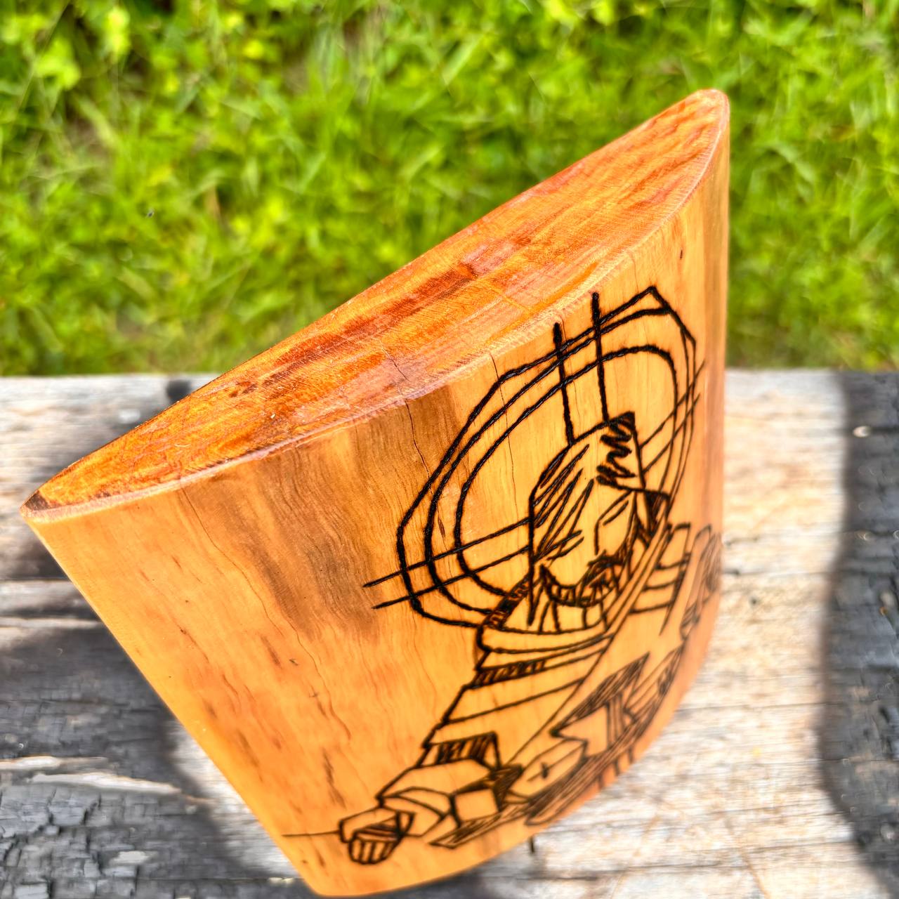 Retrato de mesa Comunhão - Pirografado / Personalizado - Image 6