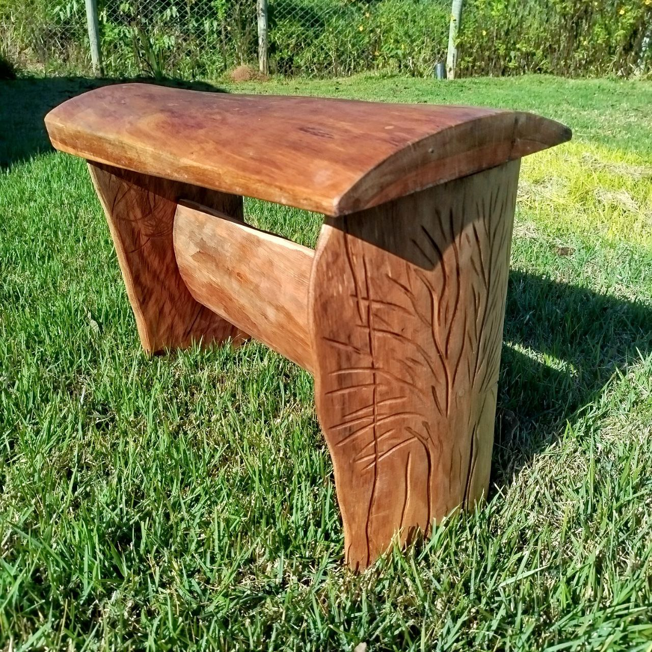 Banco Rústico com detalhes laterais - Image 3