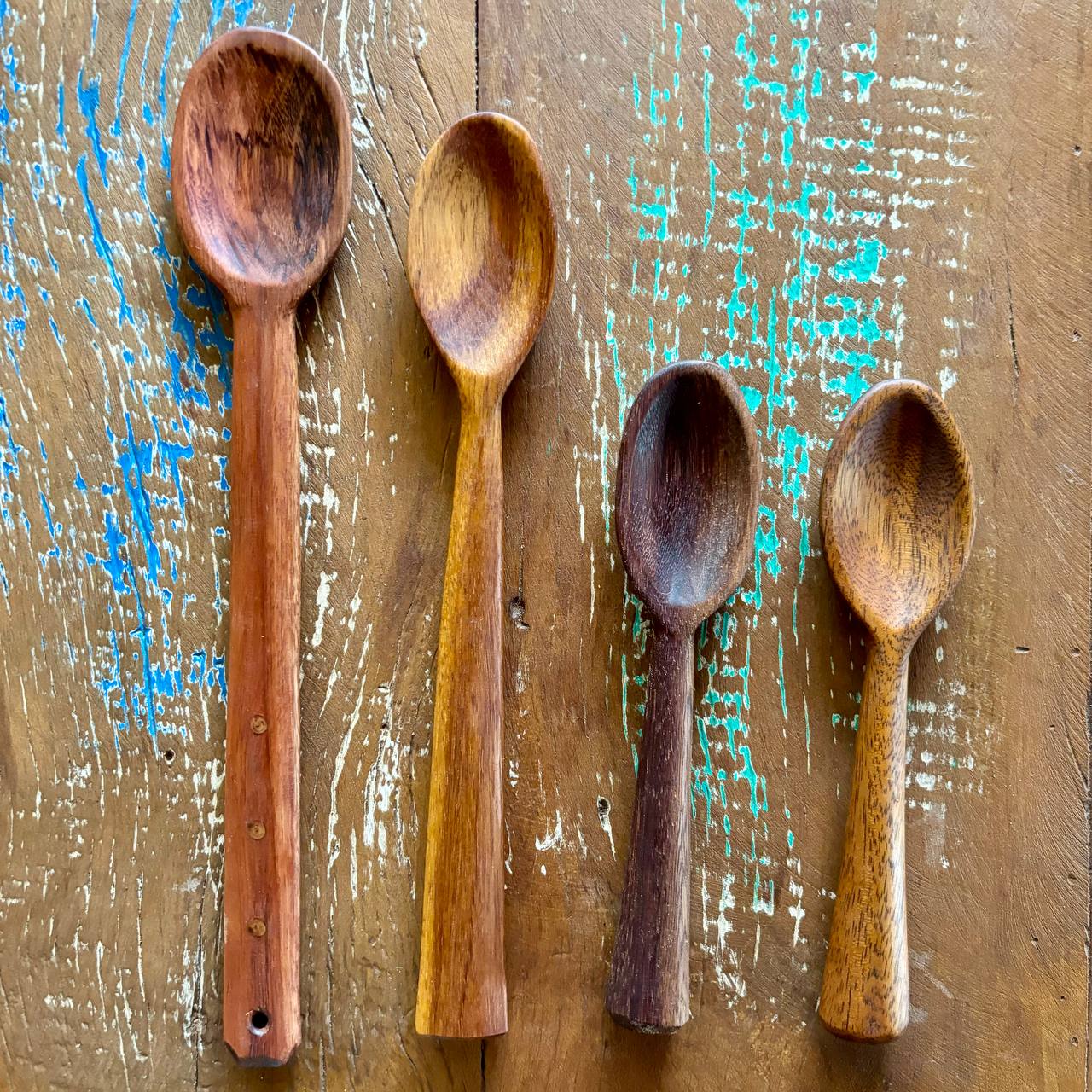 Conjunto Colheres em Madeira - 4 peças