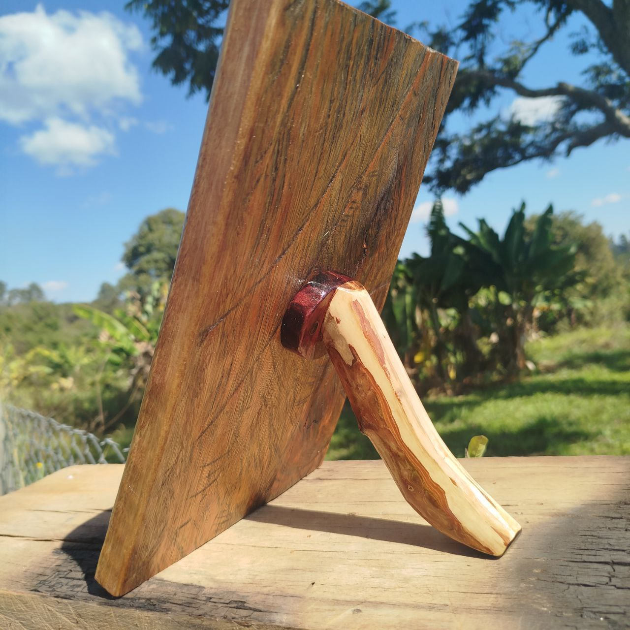 Retrato de mesa Padre Pio - Pirografado / Personalizado - Image 2