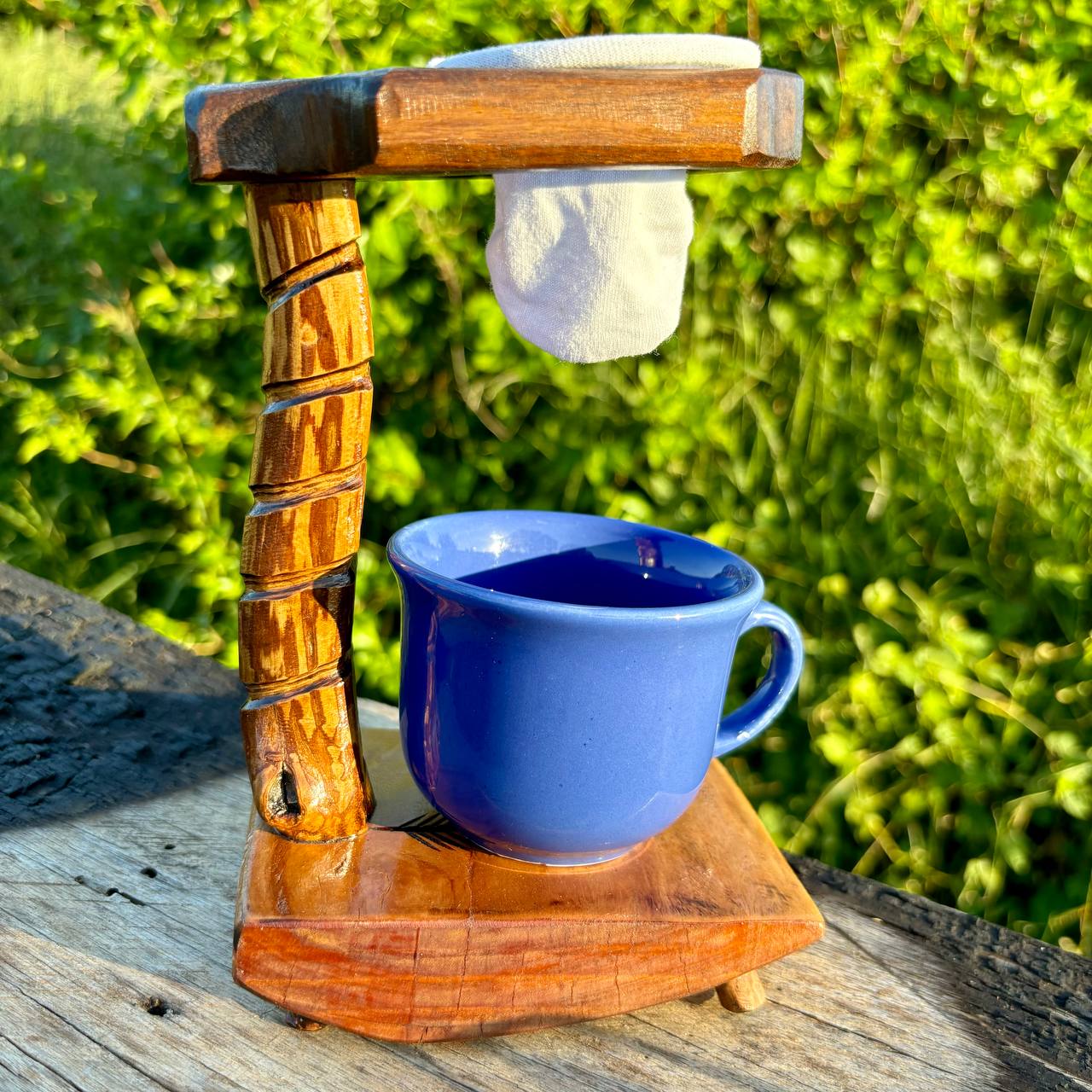 Mancebo para Coar Café - Com pés