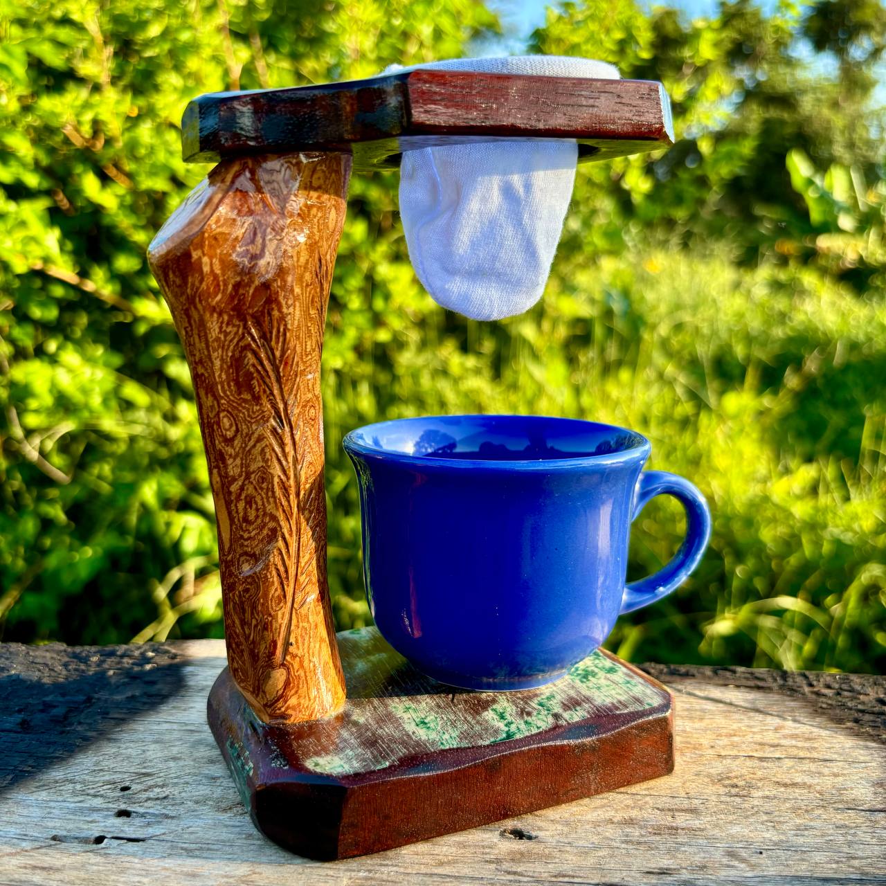 Mancebo para Coar Café - Galho Natural (Vintage)