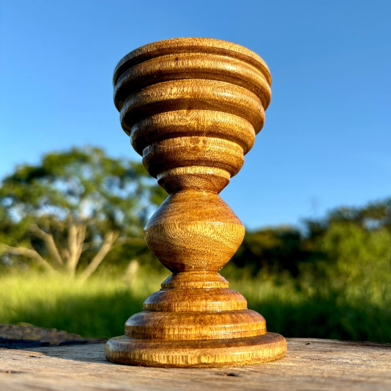 Cálice em Madeira Torneada (13cm)