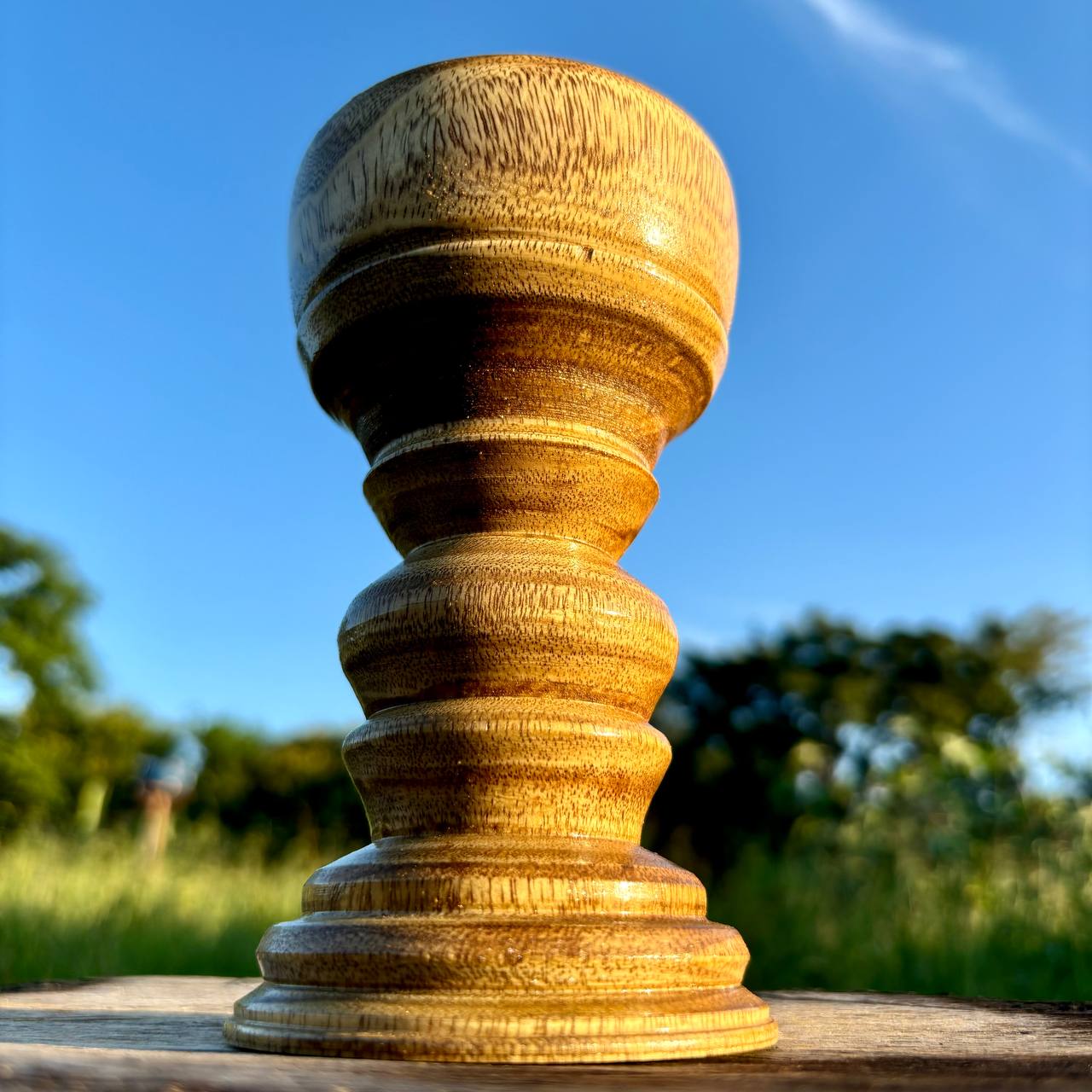 Cálice em Madeira Torneada (16cm)