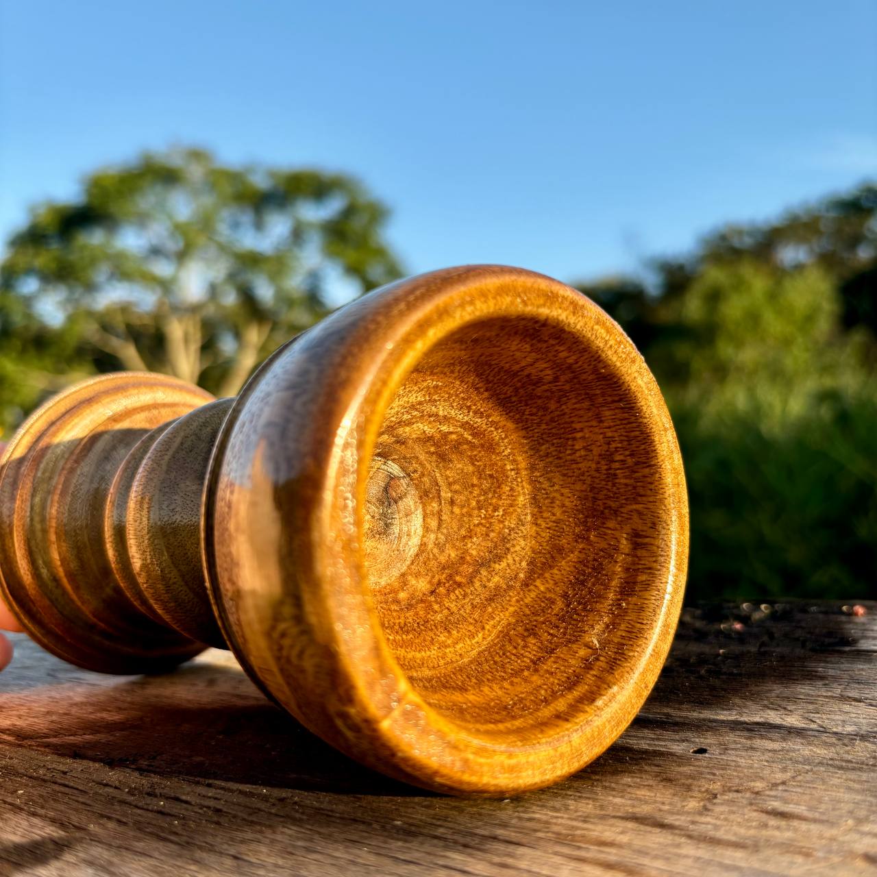 Cálice em Madeira Torneada (16cm) - Image 2