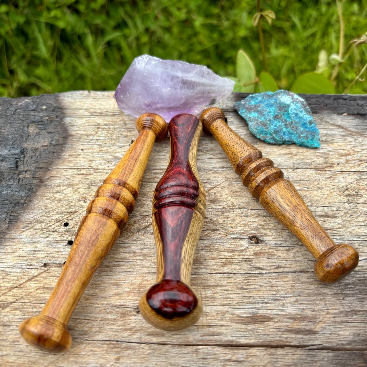 Bastão de Madeira Massagem e Reflexologia