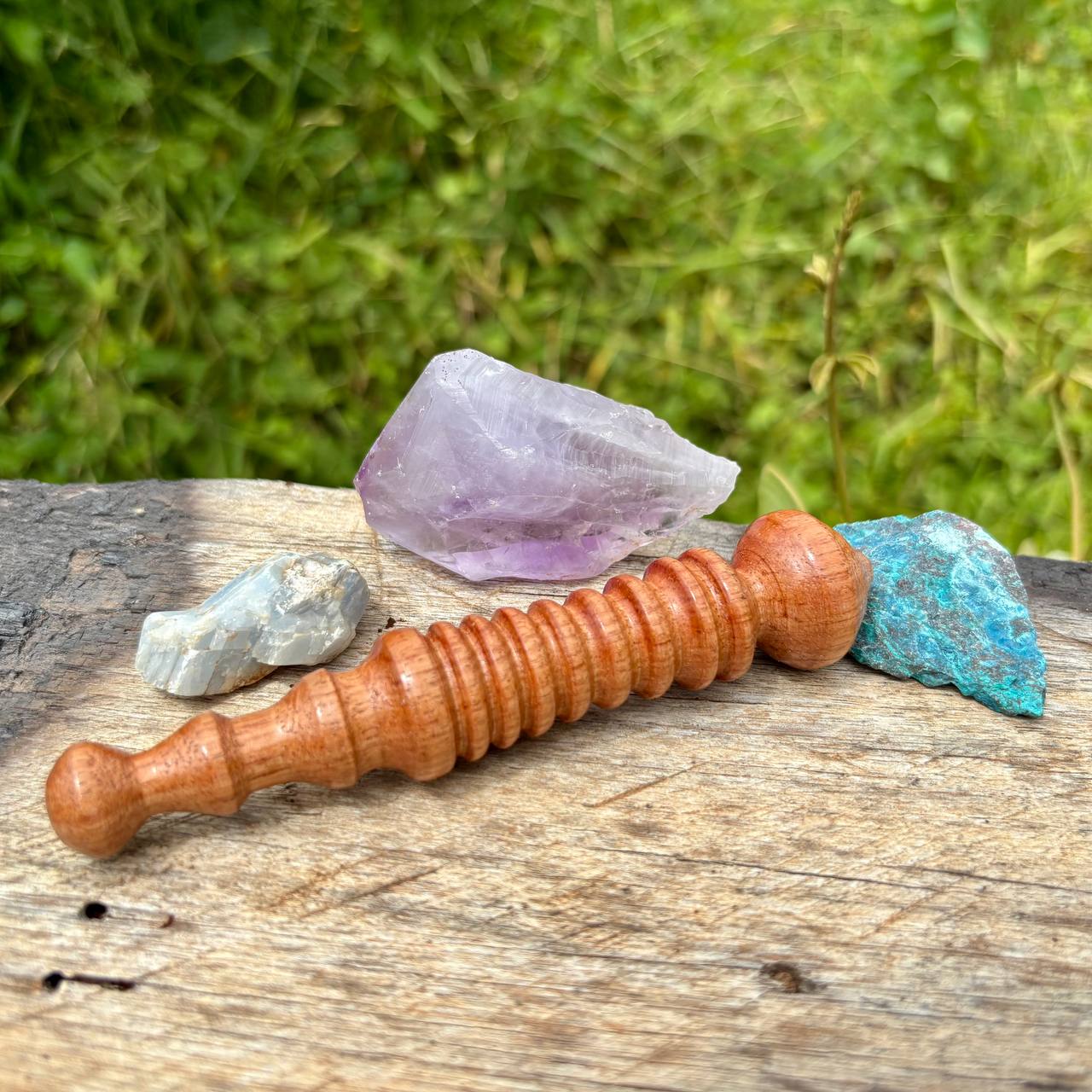 Bastão de Madeira Massagem e Reflexologia com Detalhes - Image 2