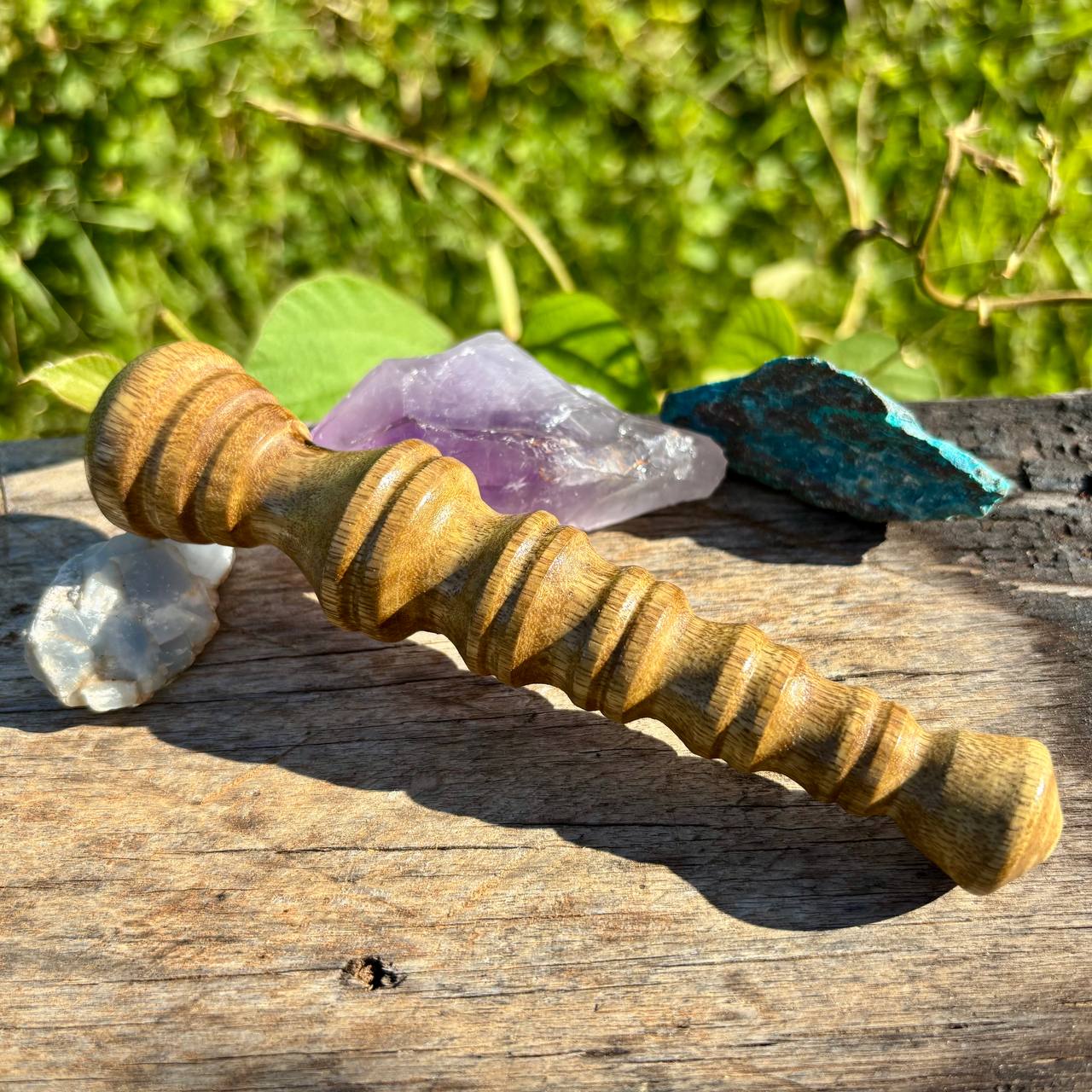 Bastão de Madeira Massagem e Reflexologia com Detalhes - Image 3